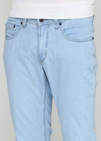 Светло-голубые демисезонные джинсы Pioneer