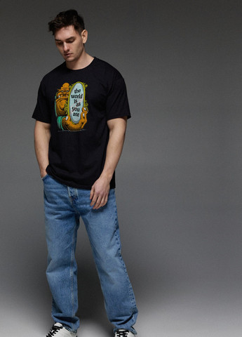 Черная футболка мужская черная Aspirine