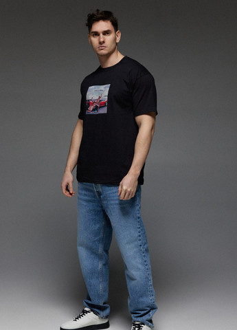 Черная футболка мужская черная " art is truth" Aspirine