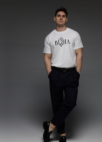 Біла футболка чоловіча біла "вільна" Aspirine