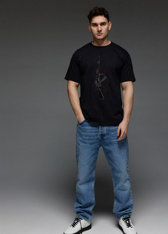 Черная футболка мужская черная Aspirine