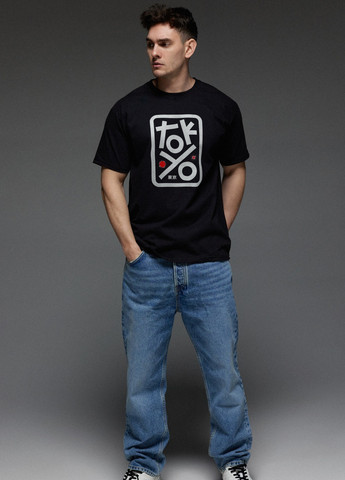 Черная футболка мужская черная "tokyo" Aspirine