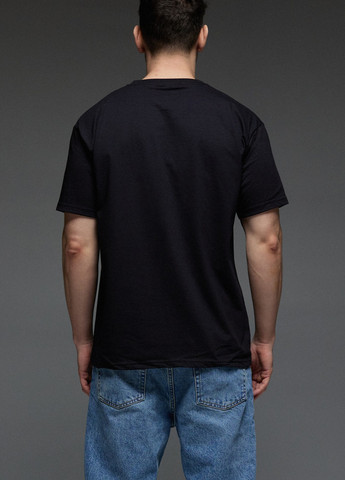 Черная футболка мужская черная "перемога loading" Aspirine