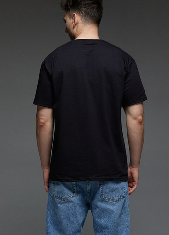 Черная футболка мужская черная Aspirine