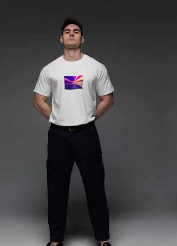 Белая футболка мужская белая malibu Aspirine