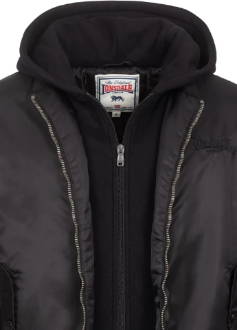 Чорна зимня куртка Lonsdale BALLINDEAN