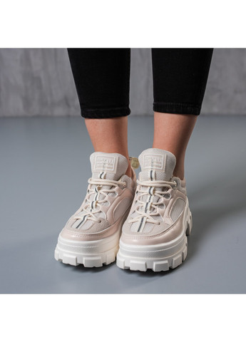 Кросівки жіночі Above 3760 Бежевий Fashion бежеві демісезони (254442775)