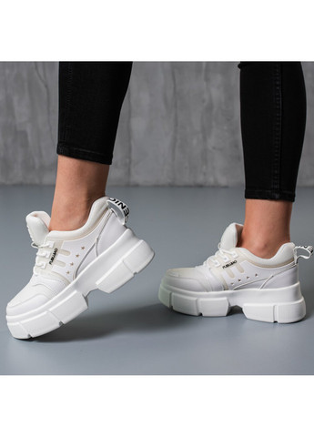Білі осінні кросівки жіночі unbridled 3745 білий Fashion