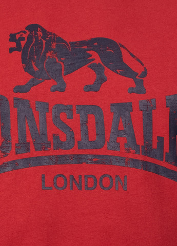 Темно-червона футболка Lonsdale SILVERHILL