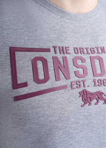 Серая демисезонная футболка Lonsdale NYBSTER