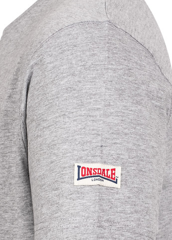Сіра футболка чоловіча Lonsdale LL008 ONE TONE