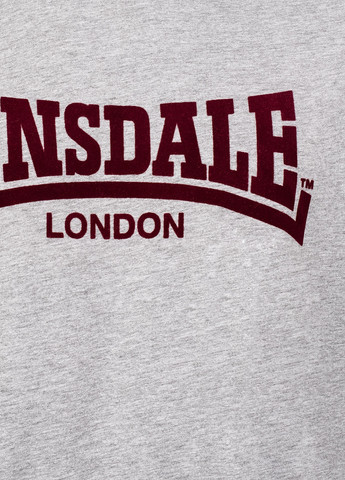 Сіра футболка чоловіча Lonsdale LL008 ONE TONE