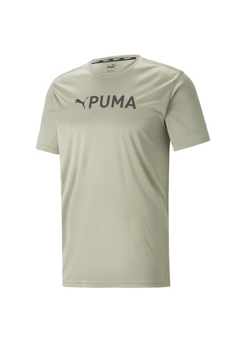 Бежева футболка fit logo graphic training tee men Puma