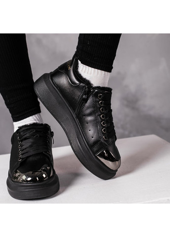 Чорні зимовий кросівки жіночі coley 3403 23 5 чорний Fashion