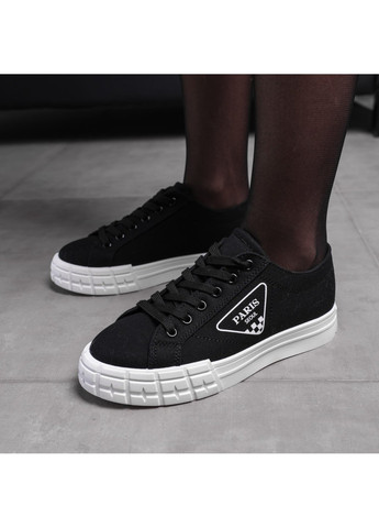 Черные демисезонные кроссовки женские yuton 3120 235 черный Fashion