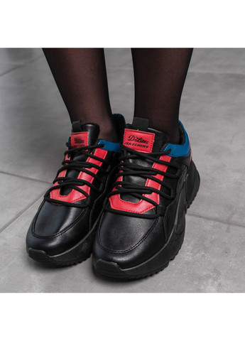 Чорні осінні кросівки жіночі kaito 3174 24 чорний Fashion