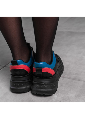 Чорні осінні кросівки жіночі kaito 3174 24 чорний Fashion