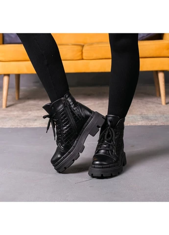 Черевики жіночі зимові Argo 3392 23 5 Чорний Fashion (257518295)