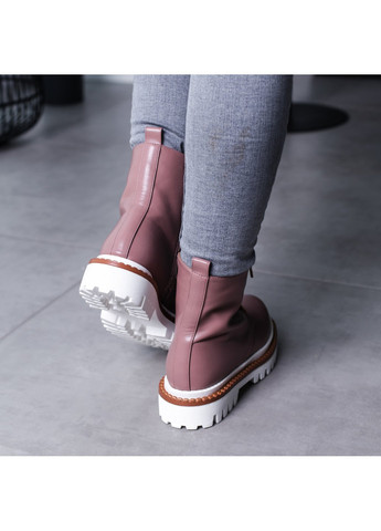 Осенние ботинки женские chrisley 3461 235 бежевый Fashion из искусственной кожи