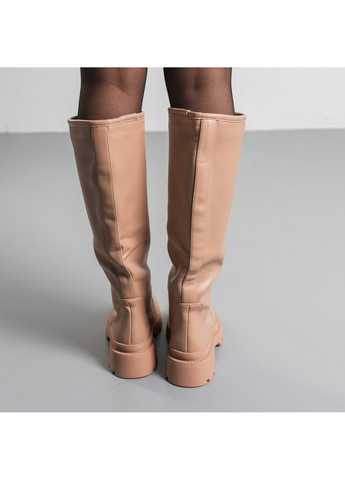 Осенние сапоги женские gamora 3864 24 бежевый Fashion