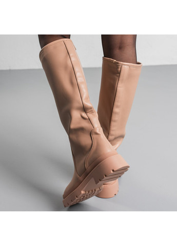 Осенние сапоги женские gamora 3864 24 бежевый Fashion