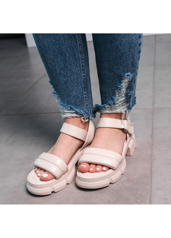 Повседневные женские сандалии tubby 3635 бежевый Fashion