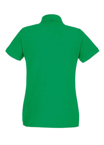 Зеленая женская футболка-поло Fruit of the Loom