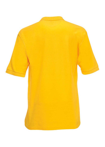Желтая детская футболка-поло для мальчика Fruit of the Loom