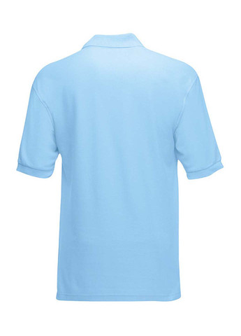 Голубой футболка-поло для мужчин Fruit of the Loom