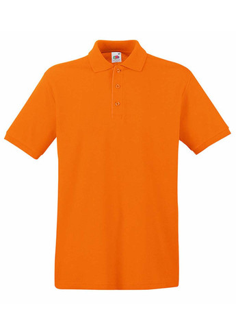 Оранжевая мужская футболка поло Fruit of the Loom