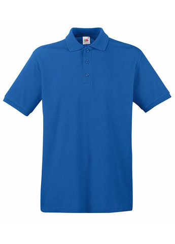 Синяя футболка-поло для мужчин Fruit of the Loom