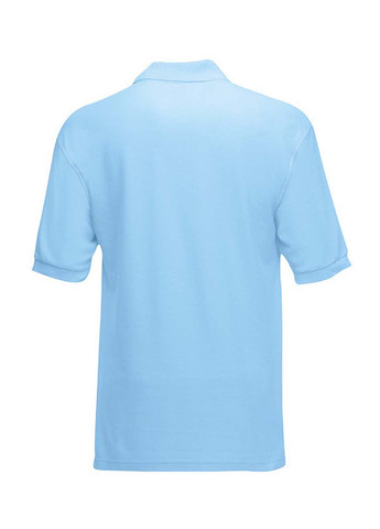 Светло-голубой футболка-поло для мужчин Fruit of the Loom