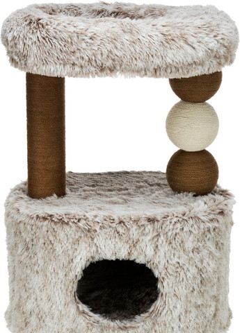 Когтеточка Harvey для кошек джут/плюш/флис бело-коричневый, 54*40*73 см Trixie (257960768)