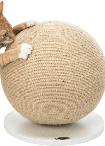 Когтеточка для кошек Мяч МДФ/джут бежевый, 29*31 см Trixie (257960761)