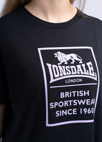 Черная всесезон футболка Lonsdale RAMSCRAIGS