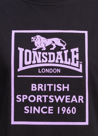 Черная всесезон футболка Lonsdale RAMSCRAIGS