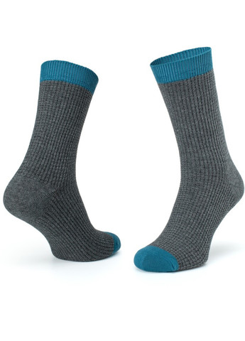 Тёмно-серые носки соты, темно-серый из чесанного хлопка Krago однотонные (257576701)