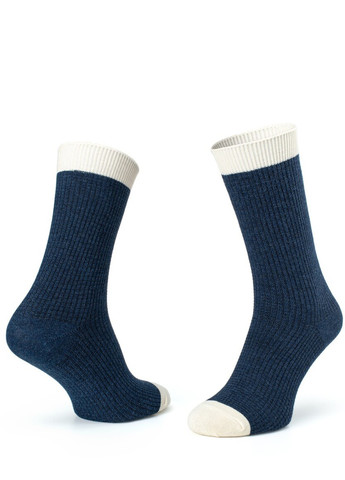 Шкарпетки соти, cинiй з чесаної бавовни Krago (257576704)