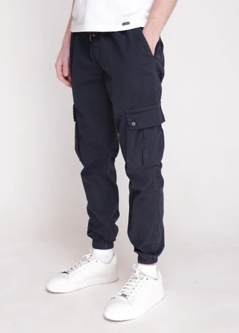 Темно-синие повседневный летние джоггеры брюки JEANSclub