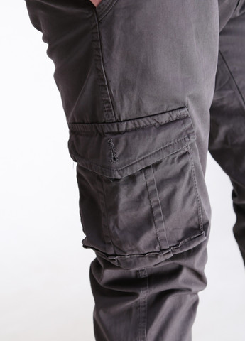 Штани чоловічі сірі джогери з тонкими кишенями JEANSclub джоггеры (257557439)