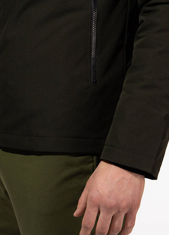 Черная демисезонная мужская короткая куртка Remain