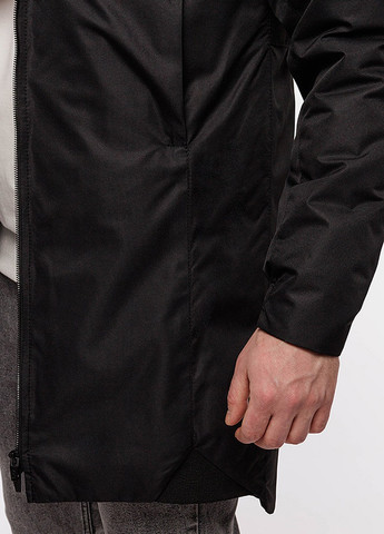 Черная демисезонная мужская куртка длинная оверсайз Riccardo