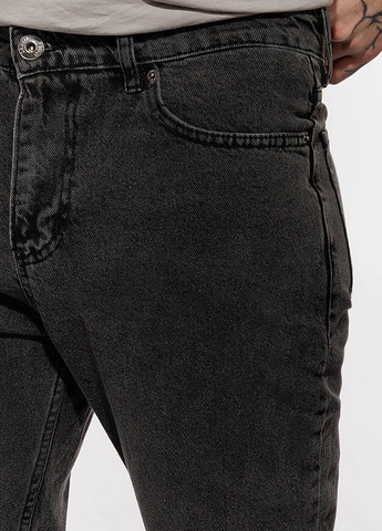 Темно-серые демисезонные мужские джинсы мом No Brand