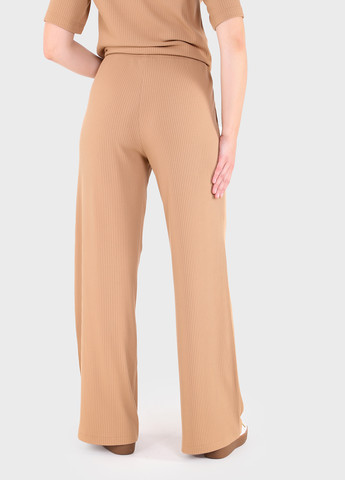 Жіночі штани кльош в рубчик бежевого кольору Амаранті 600000074 Merlini амаранти (257533317)