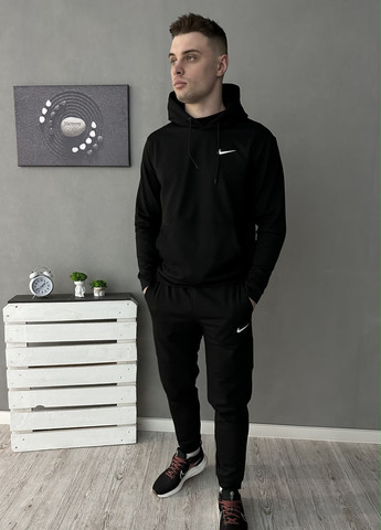Демисезонный спортивный костюм с лого Nike худи + штаны Vakko (257551341)