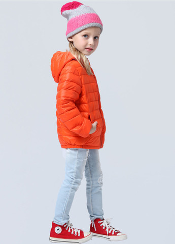 Оранжевая демисезонная куртка No Brand