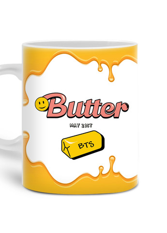 Кружка Butter БТС (BTS) (20259-3257) 300 мл MobiPrint (257580027)