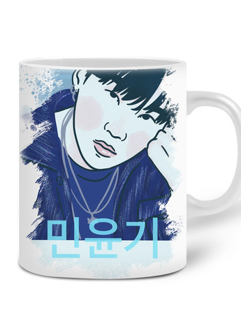 Кружка Мін Юнгі БТС (Min Yoongi BTS) (20259-3260) 300 мл MobiPrint (257580102)
