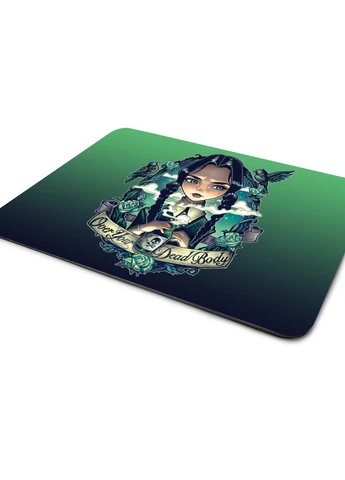 Коврик для мышки Уэнздей (Wensday) (25108-3922-L) 24x20 см MobiPrint (257580173)