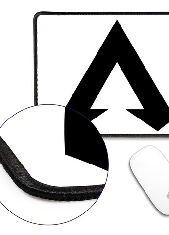 Коврик для мышки с оверлоком Апекс леджендс,лого (Apex Legends logo) (5962-3495-L) 24x20 см MobiPrint (257580032)